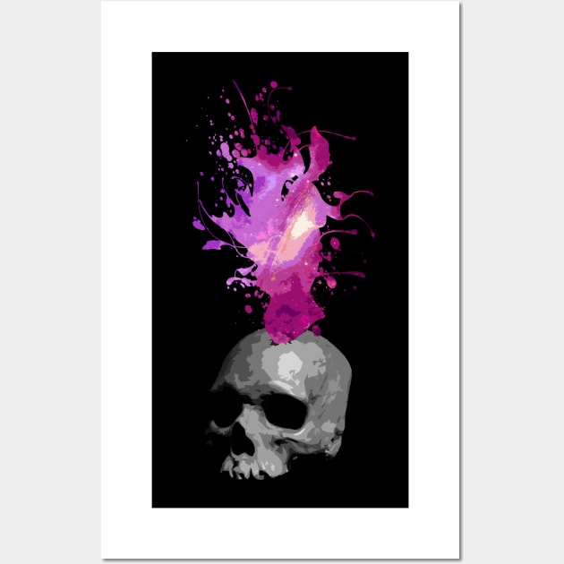 Astral Skull Wall Art by Scailaret